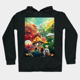 Autumn Fall Seasonal Forest Samurai Blessings of Autumnal Vibes Fall Vibes Hoodie